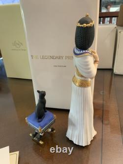 Lenox CLEOPATRA Cat And Bench Legendary Princesses 24 Karot Gold trim
