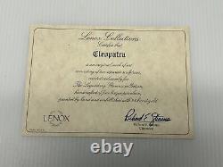 Lenox Cleopatra, Bench, Cat The Legendary Princesses Porcelain Original Papers