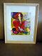 Linda Lekinff-lady With Cat In Red, Pencil Signed, Numbered-gallery Coa