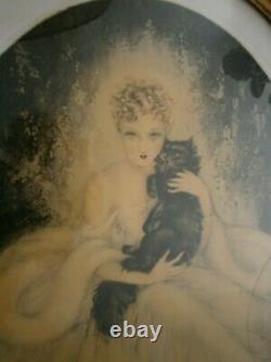 Louis Icart Elegant Choose Cat Fashion Woman Art Deco 1935 Proof Artist