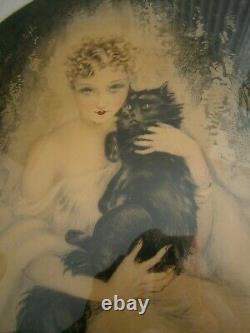 Louis Icart Elegant Choose Cat Fashion Woman Art Deco 1935 Proof Artist