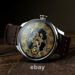 Luxury watch, men classic watches, hand-wound watch, retro watch guy, accessory gift
