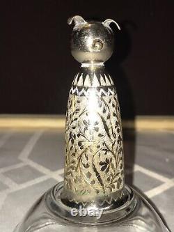 MARKED. Art Deco 1930s Cat 1oz Silver Plated Shot Glass Jigger Barware Cup