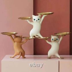 MOIN MOIN Cat Figurine Ornament Small Items Holder Width 36 x Height 25 #ca1