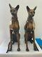 Magnificent Pair Of French 20th Century Art Deco Bronze Egyptian Revival Cats C
