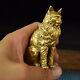 Maine Coon Cat Solid Brass Statue Art Collection, Desktop Display Decor Gift