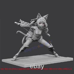 Mana Figure Cat Girl 1/12 1/8 1/6 1/4 Model Kit Unpainted Garage Kit 3D Printing