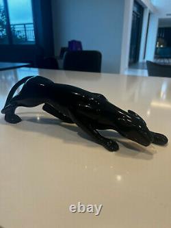 Modern Art Polyresin Black Panther Cat Statue Sculpture By François Pompon