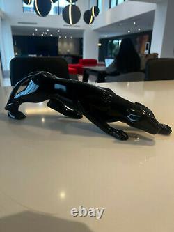 Modern Art Polyresin Black Panther Cat Statue Sculpture By François Pompon