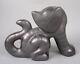 Modernist Art Deco Shearwater Pottery Heart-faced Cat Walter Anderson Southern