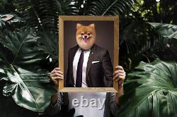 Music Star Pet Personalized Portrait Printed Printable Movie Custom Cat Dog Art