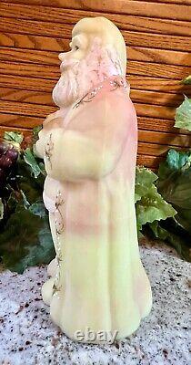 NEW Fenton BURMESE OLD WORLD SANTA WithCAT. HP ROSES1998. QVC