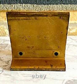 Nessen Chase Art Deco Copper Brass Cat Doorstop Machine Age Sculpture Bookend