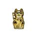 New Baccarat Crystal Maneki Neko Gold Cat Figurine #2612997 Brand Nib Save$ F/sh