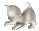 New Daum Crystal Mini Kitten Playing Grey #05263-1/c Brand Nib Cat France F/sh