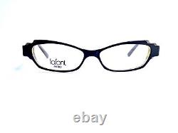 New Jean Lafont Black & Brown Cat Eye Retro Glasses Art Deco France 49 13 142
