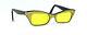 Nos Vintage Cat Eye Sunglasses Fashion Ladies Unused Yellow Small 1950's France