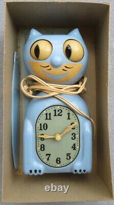 ORIGINAL BLUE KIT CAT KLOCK CLOCK Excellent Working Condition 1930's-40's