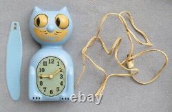 ORIGINAL BLUE KIT CAT KLOCK CLOCK Excellent Working Condition 1930's-40's