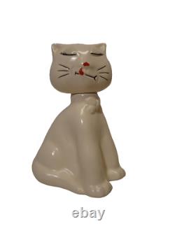 Old Ceramic Cat Bottle Figurine Zuid Holland Koninklijke Plateelbakkerij