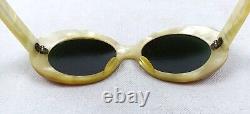 One-Of-Kind Cat Eye Sunglasses 1950s France Green Shades Candy Seashell Mint