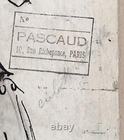 Original Art Deco Design Model Costume Guy Arnoux Pascaud Cavalier Theatre