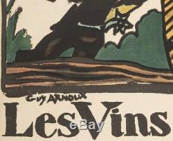 Original Vintage Poster Arnoux Guy Burgundy Wine Nuits Saint Georges -1930