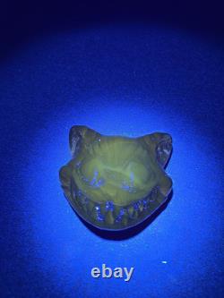 Original Wilkerson Slag Glass Limited Edition Cat Face Cheshire Cat