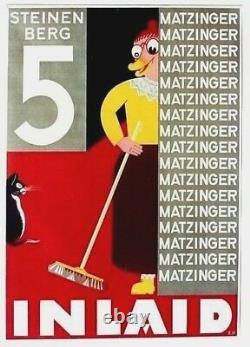 Original vintage poster MATZINGER INLAID EASY CLEAN CAT c. 1925