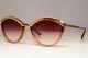 Prada Womens Designer Sunglasses Gold Cat Eye Ss19 Art Deco Spr 07u 967094 23433