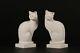 Pair Of Marble Cats, Marble Classical Sculptures, Art Deco, Gift, Ornament