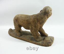 Panther Big Cat 8.6, Vintage Artist Signed Woodenware Carved Figurine! (f021)