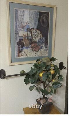 Peeping Tom By Glynda Turley Painting Signed, numbered, framed Art 1988 Cat Rare