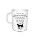 Personalised Cat Name(s), Dear Cat Dad, Thank You Message Mug Gift, Size 11oz