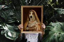 Personalized Old Painting Royal Pet Portrait Digital Portrait Art Funny Dog Cat
