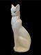 Rare 1930's Large Art Deco Figural Ceramic Sculpture Of Siamese Cat 21