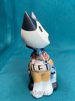 RARE Goebel Rosina Wachtmeister Lorella Cat Signed Music Violin Trout Quintet