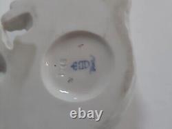 Rare Antique Augarten Wien Vienna Porcelain Cat Figurine Porzellan Katze Vintage