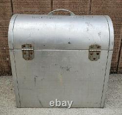 Rare Antique Vintage Art Deco Metal Cat Dog Pet Animal Carrier Columbia Chemical