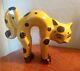 Rare Lorna Bailey Yellow Polka Arched Cat Limited Production Range 2002 Vgc