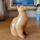Rare Mari Simmulson Glazed Ceramic Cat Figurine Gustavsberg Swedish Art Pottery