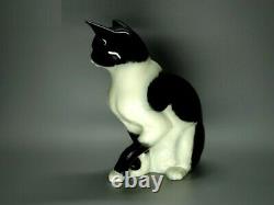 Rare Vintage Porcelain Cute Cat Figure Goebel Germany 1955-75 Ceramic Art Decor