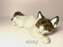 Rosenthal Germany Crouching Cat Porcelain Figurine T Karner Devon Rex