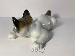 Rosenthal Germany Crouching Cat Porcelain Figurine T Karner Devon Rex