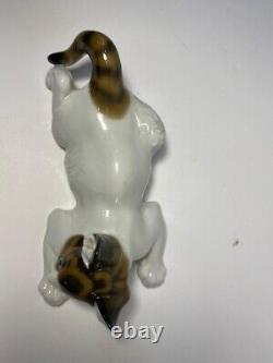 Rosenthal Germany Crouching Cat Porcelain Figurine T Karner Devon Rex