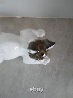 Rosenthal Germany T Karner Prone Cat Porcelain Figurine crouching kitten