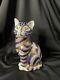 Royal Crown Derby, English Bone China Imari Decorated Cat Figurine 5 Inches Tall