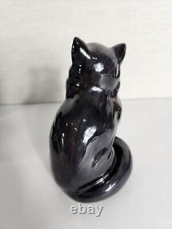 Royal Doulton Black White Seated Persian Cat HN 999 England Bone Chine Figurine