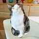 Royal Doulton Hn999d Persian Cat Figurine Black White Glossy England 1921-1945