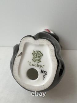 Royal Doulton K-12 Lucky Cat Figurine, Bone China, Made in England